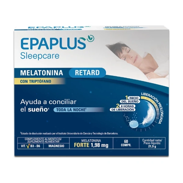 MELATONINA RETARD CON TRIPTÓFANO - 60 COMPRIMIDOS