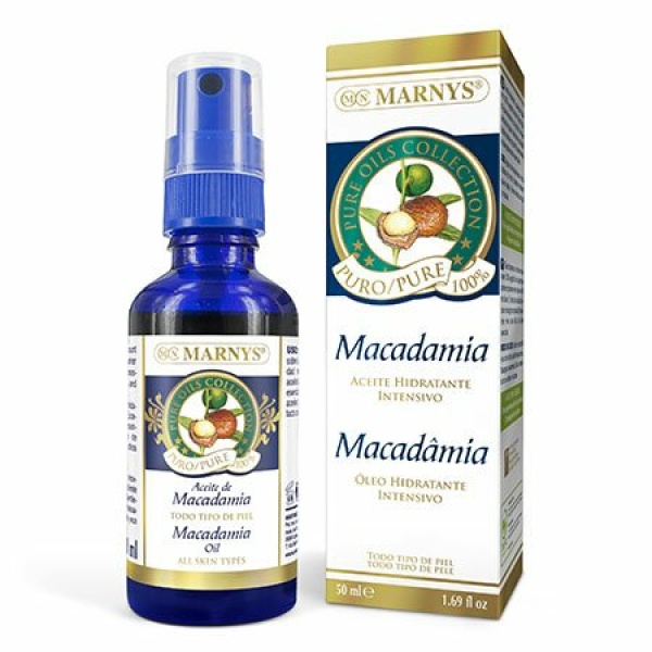 Aceite Hidratante Intensivo Macadamia 50 ml MARNYS. 100% vegetal.