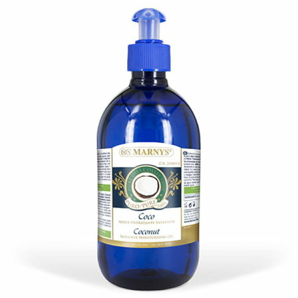Aceite de Coco 500 ml MARNYS. Bronceador y acondicionador.