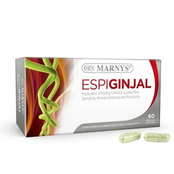 Espiginjal MARNYS. Con Espirulina, Ginseng coreano y Jalea Real.