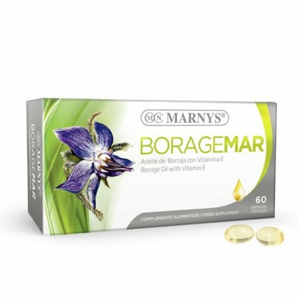 Boragemar Aceite de Borraja 60 cápsulas MARNYS. Con vitamina E.