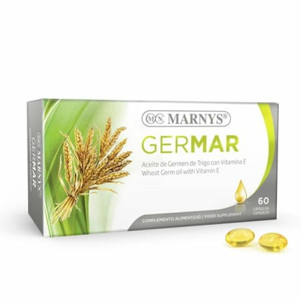 Germar 60 cápsulas MARNYS. Aceite de germen de trigo con vitamina E.