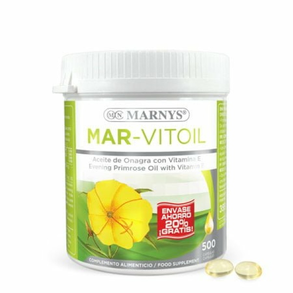 Aceite de Onagra Mar-Vitoil 500 cápsulas MARNYS.