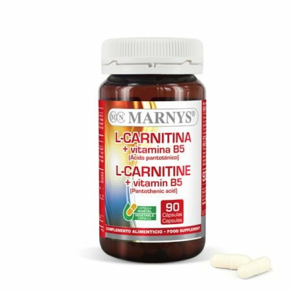 L-carnitina + Vitamina B5 90 cápsulas MARNYS.