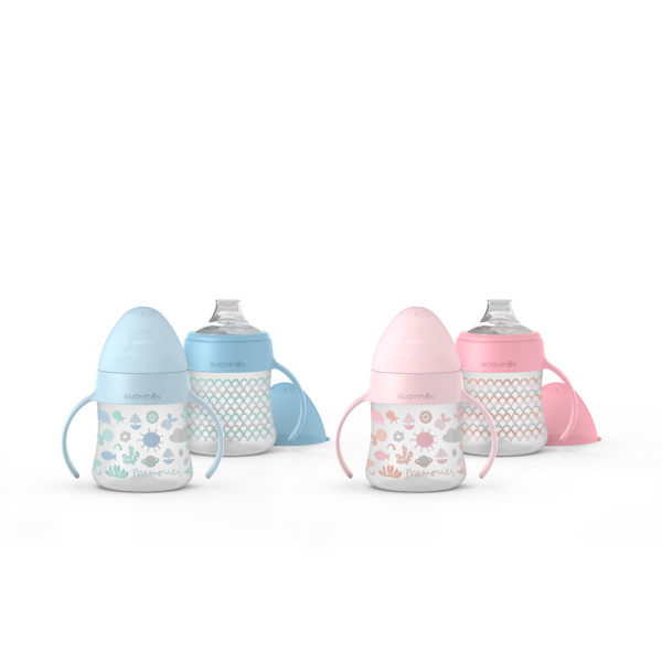 Biberón Entrena Asas Silicona 150ml +4M