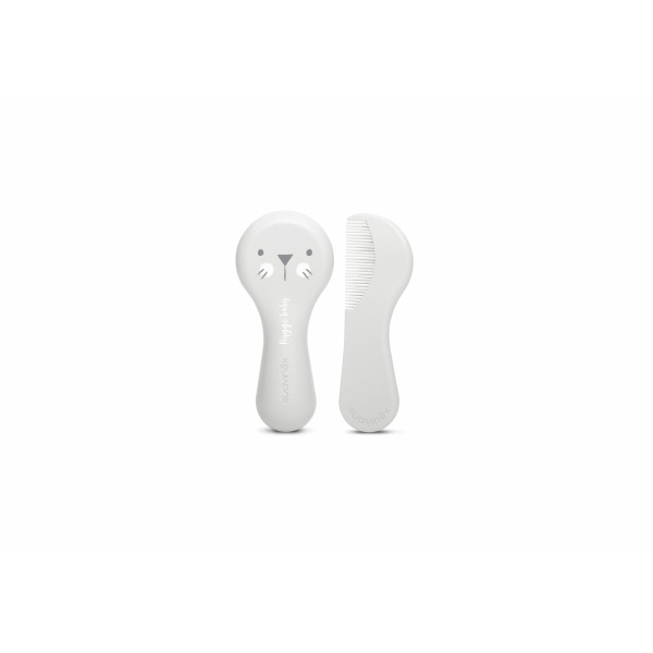 Set Cepillo y Peine Blanco