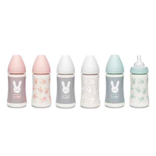 Biberón PREMIUM 270ml Tetina 3 Pos. Silicona