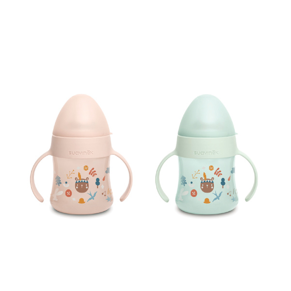 Biberón Entrena Asas COLORES Silicona 150ml +4M